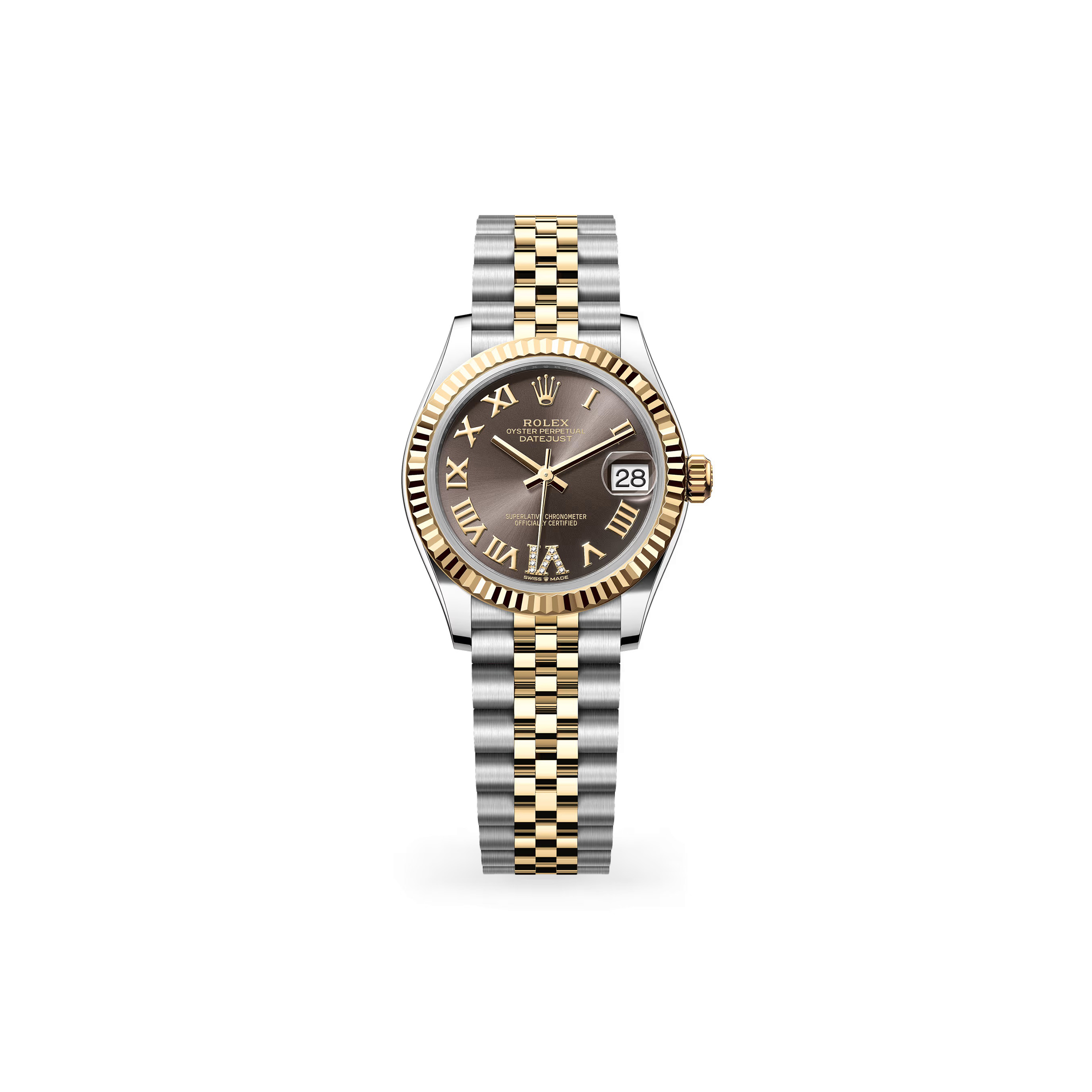 ROLEX DATEJUST 31 OYSTER, 31 MM, OYSTERSTEEL AND YELLOW GOLD 278273
